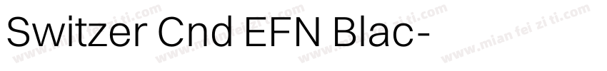 Switzer Cnd EFN Blac字体转换